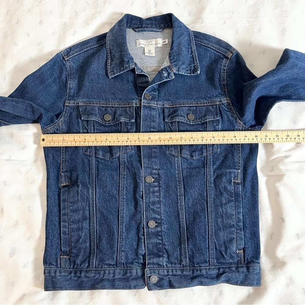 H&M L.O.G.G Medium Wash Men's Denim Jacket - Unisex Medium - Picture 10 of 11